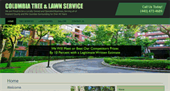 Desktop Screenshot of columbiatreeandlawn.net